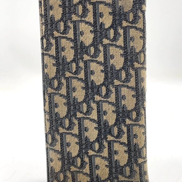 $1295 Authentic CHRISTIAN DIOR Made in ITALY Unisex Blue Bifold Long Wallet - Picture 3 of 13